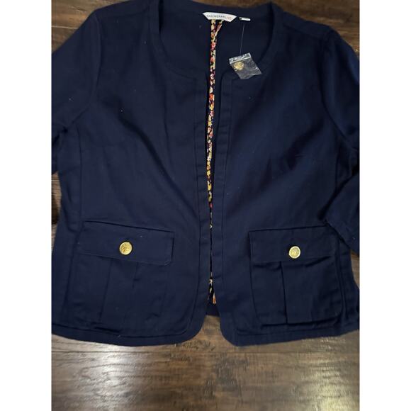 Isaac Mizrahi Live Estate Women’s Blazer Navy Blue Sz:12 - Picture 2 of 6